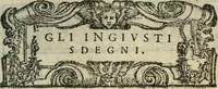 An illustration from Gli ingiusti sdegni. Comedia ... di nuovo ricorretta e ristampata (1560)
