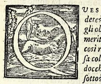 An illustration from Gl'inganni : comedia (1584)