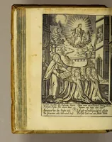 An illustration from Gloriosus Franciscus rediuiuus : siue chronica observantiæ strictioris, reparatæ, reductæ, ac reformatæ; eiusdemque per Christianos orbes, non solùm, sed & Americam, Peru, Chinas, Iapones, Chichemecas, Zatachecas; Indos Orientis, & occidui solis, Turcas, & barbaras gentes, diffusæ, & euangelio fructificantis. Distincta VI. libris, & 28. figuris æneis ornata (1625)