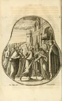 An illustration from Gloriosus Sanctus Romedius : ex comitibus de Thaur Andek, & Altae Guardiae dominis, vallis Annaniae in Tyroli apostolus, magnus thaumaturgus, & anachoreta, quem similem fecit Dominus in gloria sanctorum, & beatificavit illum in gloria (Eccli. 45) : nec non gloriosa domus comitum de Thun, illo Aggaei prophetae condecorata vaticinio, magna erit gloria domus istius (Cap. 2) (1699)