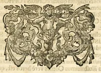 An illustration from Gloriosus Sanctus Romedius : ex comitibus de Thaur Andek, & Altae Guardiae dominis, vallis Annaniae in Tyroli apostolus, magnus thaumaturgus, & anachoreta, quem similem fecit Dominus in gloria sanctorum, & beatificavit illum in gloria (Eccli. 45) : nec non gloriosa domus comitum de Thun, illo Aggaei prophetae condecorata vaticinio, magna erit gloria domus istius (Cap. 2) (1699)