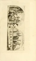 An illustration from Gloriosus Sanctus Romedius : ex comitibus de Thaur Andek, & Altae Guardiae dominis, vallis Annaniae in Tyroli apostolus, magnus thaumaturgus, & anachoreta, quem similem fecit Dominus in gloria sanctorum, & beatificavit illum in gloria (Eccli. 45) : nec non gloriosa domus comitum de Thun, illo Aggaei prophetae condecorata vaticinio, magna erit gloria domus istius (Cap. 2) (1699)