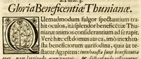 Picture 20 of 84 from Gloriosus Sanctus Romedius : ex comitibus de Thaur Andek, & Altae Guardiae dominis, vallis Annaniae in Tyroli apostolus, magnus thaumaturgus, & anachoreta, quem similem fecit Dominus in gloria sanctorum, & beatificavit illum in gloria (Eccli. 45) : nec non gloriosa domus comitum de Thun, illo Aggaei prophetae condecorata vaticinio, magna erit gloria domus istius (Cap. 2) (1699), leaf 64