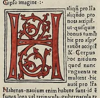 An illustration from [Glossae ex illustrissimis auctoribus collectae]