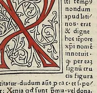 An illustration from [Glossae ex illustrissimis auctoribus collectae]