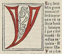 An illustration from [Glossae ex illustrissimis auctoribus collectae]