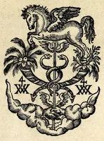 An illustration from Gnomon apologeticus circuli horologii, historici, typici et mystici (1618)