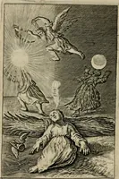 An illustration from Goddelycke wenschen : verlicht met sinne-beelden, ghedichten en vierighe uyt-spraecken der oud-vaeders (1629)