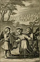 An illustration from Goddelycke wenschen : verlicht met sinne-beelden, ghedichten en vierighe uyt-spraecken der oud-vaeders (1629)