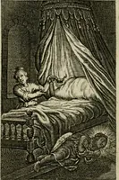 An illustration from Goddelycke wenschen : verlicht met sinne-beelden, ghedichten en vierighe uyt-spraecken der oud-vaeders (1629)