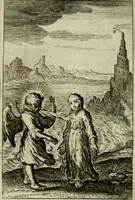 An illustration from Goddelycke wenschen : verlicht met sinne-beelden, ghedichten en vierighe uyt-spraecken der oud-vaeders (1629)