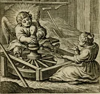 An illustration from Goddelycke wenschen : verlicht met sinne-beelden, ghedichten en vierighe uyt-spraecken der oud-vaeders (1629)