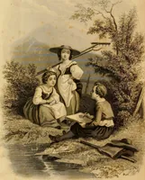 An illustration from Godey's lady's book 1862 Jan -June; Jul - Dec (1862)