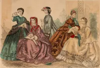 An illustration from Godey's lady's book 1863 Jan -June; Jul - Dec (1863)