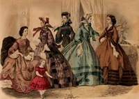 Picture 310 of 496 from Godey's lady's book 1863 Jan -June; Jul - Dec (1863), leaf 715