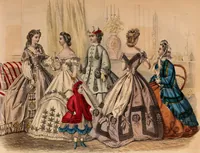 Picture 138 of 439 from Godey's lady's book 1864 Jan -June; Jul - Dec (1864), leaf 313
