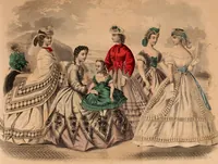 Picture 267 of 439 from Godey's lady's book 1864 Jan -June; Jul - Dec (1864), leaf 677