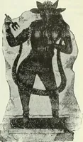 An illustration from Gods and devils of mankind : the whole dark picture strikingly contrasted with the beauty and purity of revealed religion / by Frank S. Dobbins ; assisted by Hon. S. Wells Williams (1897)
