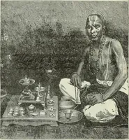 An illustration from Gods and devils of mankind : the whole dark picture strikingly contrasted with the beauty and purity of revealed religion / by Frank S. Dobbins ; assisted by Hon. S. Wells Williams (1897)