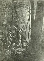An illustration from Gods and devils of mankind : the whole dark picture strikingly contrasted with the beauty and purity of revealed religion / by Frank S. Dobbins ; assisted by Hon. S. Wells Williams (1897)