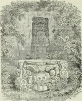 An illustration from Gods and devils of mankind : the whole dark picture strikingly contrasted with the beauty and purity of revealed religion / by Frank S. Dobbins ; assisted by Hon. S. Wells Williams (1897)