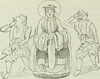 An illustration from Gods and devils of mankind : the whole dark picture strikingly contrasted with the beauty and purity of revealed religion / by Frank S. Dobbins ; assisted by Hon. S. Wells Williams (1897)