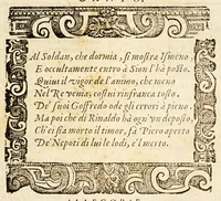 An illustration from Goffredo, overo, Gierusalemme liberata, : poema heroico (1611)