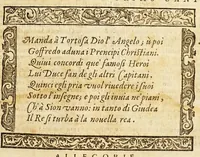 An illustration from Goffredo, overo, Gierusalemme liberata, : poema heroico (1611)