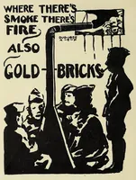An illustration from "Going thru" with a golden spoon : an illustrated story of the 52nd Brigade Field Artillery, American Expeditionary Forces (1919)