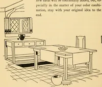 An illustration from Good taste in home furnishing (1915)