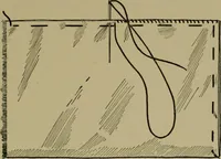 An illustration from Goodwin's course in sewing; practical instruction in needlework for use in schools and at home (1910)