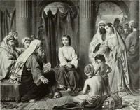 An illustration from The Gospels in art; the life of Christ, by great painters from Fra Angelico to Holman Hunt; (1904)