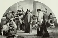An illustration from The Gospels in art; the life of Christ, by great painters from Fra Angelico to Holman Hunt; (1904)