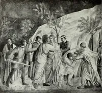 An illustration from The Gospels in art; the life of Christ, by great painters from Fra Angelico to Holman Hunt; (1904)