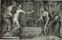 An illustration from The Gospels in art; the life of Christ, by great painters from Fra Angelico to Holman Hunt; (1904)