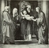 An illustration from The Gospels in art; the life of Christ, by great painters from Fra Angelico to Holman Hunt; (1904)