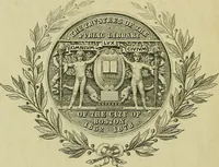 An illustration from The gospels of the fower Euangelistes : translated in the olde Saxons tyme out of Latin in the vulgare toung of the Saxons, newly collected out of auncient monumentes of the sayd Saxons, and now published for testimonie of the same (1571)
