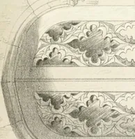 Picture 12 of 51 from Gothic architecture applied to modern residences; containing designs of all the important parts of a private dwelling, exhibited in elaborate perspective drawings, together with large and copious details (1849), leaf 58