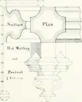Picture 17 of 51 from Gothic architecture applied to modern residences; containing designs of all the important parts of a private dwelling, exhibited in elaborate perspective drawings, together with large and copious details (1849), leaf 64