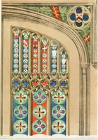 An illustration from Gothic architecture applied to modern residences; containing designs of all the important parts of a private dwelling, exhibited in elaborate perspective drawings, together with large and copious details (1849)