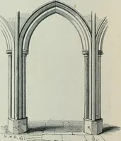 An illustration from Gothic architecture in England and France (1911)