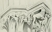 An illustration from Gothic architecture in France, England, and Italy (1915)