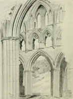 An illustration from Gothic architecture in France, England, and Italy (1915)