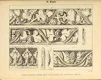 An illustration from Gothic ornaments, selected from various ancient buildings in England and France : exhibiting numerous specimens of every description of decorative detail, from the XIth. to the beginning of the XVIth. cent. (1900)