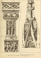 An illustration from Gothic ornaments, selected from various ancient buildings in England and France : exhibiting numerous specimens of every description of decorative detail, from the XIth. to the beginning of the XVIth. cent. (1900)