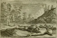 An illustration from Emblemata Florentii Schoonhovii I.C. Goudani, partim moralia, partim etiam civilia. Cum latiori eorundem ejusdem auctoris interpretatione. Accedunt et alia quaedam poëmatia in alijs poëmatum suorum libris non contenta (1618)