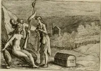 An illustration from Emblemata Florentii Schoonhovii I.C. Goudani, partim moralia, partim etiam civilia. Cum latiori eorundem ejusdem auctoris interpretatione. Accedunt et alia quaedam poëmatia in alijs poëmatum suorum libris non contenta (1618)