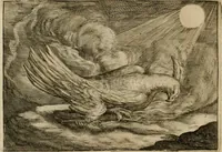 An illustration from Emblemata Florentii Schoonhovii I.C. Goudani, partim moralia, partim etiam civilia. Cum latiori eorundem ejusdem auctoris interpretatione. Accedunt et alia quaedam poëmatia in alijs poëmatum suorum libris non contenta (1618)