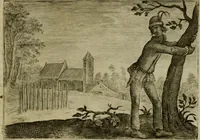 An illustration from Emblemata Florentii Schoonhovii I.C. Goudani, partim moralia, partim etiam civilia. Cum latiori eorundem ejusdem auctoris interpretatione. Accedunt et alia quaedam poëmatia in alijs poëmatum suorum libris non contenta (1618)