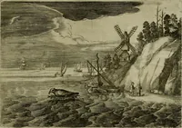 An illustration from Emblemata Florentii Schoonhovii I.C. Goudani, partim moralia, partim etiam civilia. Cum latiori eorundem ejusdem auctoris interpretatione. Accedunt et alia quaedam poëmatia in alijs poëmatum suorum libris non contenta (1618)